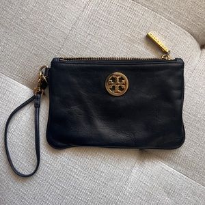 Tory Burch Leather Wristlet Clutch